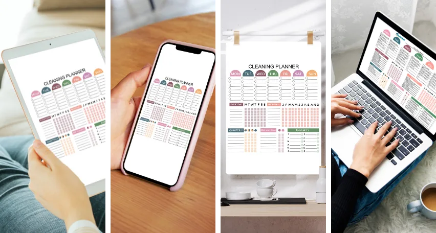 Clean Flow Planner Collage Clean Flow Planner