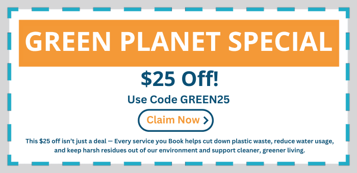Green Planet CTA text Steam Clean Carpet