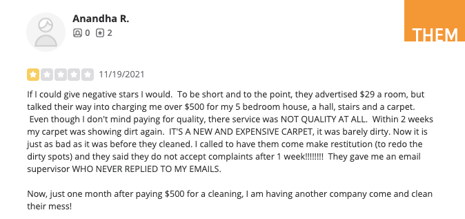 carpet cleaning cheap scam