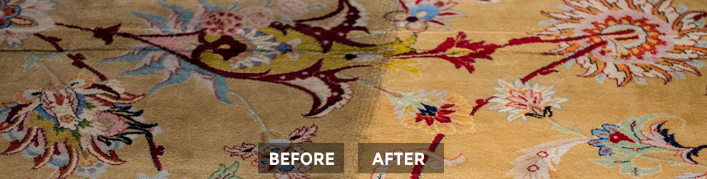 before after rug cleaning