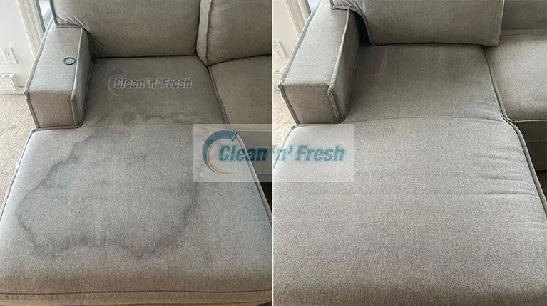 before after upholstery cleaning 2 How to remove chocolate from your couch