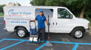 clean 'n' fresh carpet cleaning van in long island, ny