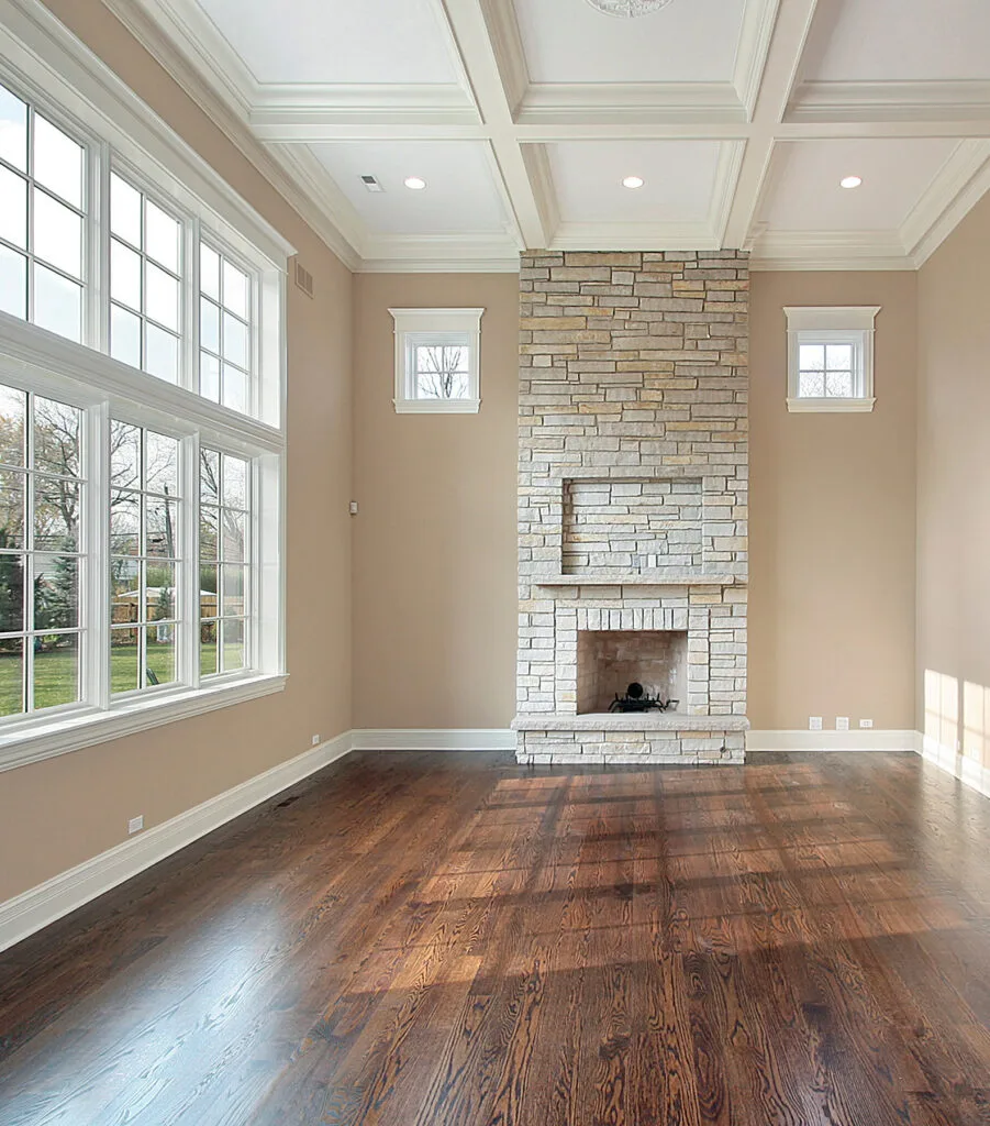 hardwood floor wax removal then polishing in family room